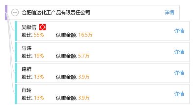 合肥信达化工产品有限责任公司